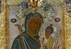 Икона Умиления Пресвятой Богородицы, именуемая Чирскою (фрагмент)