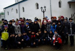 Учащиеся школы №13 города Пскова в Крыпецком и Елеазаровском монастырях 24 ноября 2011 года