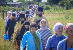 Крестный ход «Дорогой Спасителя» Псковская епархия 12 июля 2013 года