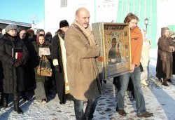 Крестный ход вокруг Пскова 26 января 2012 года