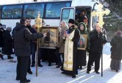 Крестный ход вокруг Пскова 26 января 2012 года