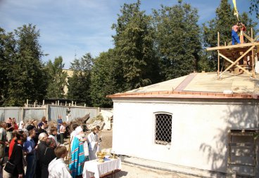 Чин освящения крестов храма преподобного Сергия Радонежского с Залужья, 25 августа 2015 года