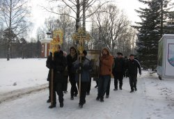 Крестный ход вокруг Пскова 13 февраля 2012 года