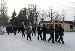 Крестный ход вокруг Пскова 13 февраля 2012 года