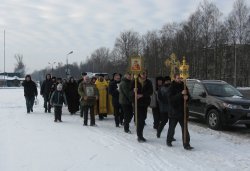 Крестный ход вокруг Пскова 13 февраля 2012 года