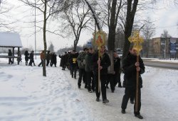 Крестный ход вокруг Пскова 13 февраля 2012 года