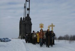 Крестный ход вокруг Пскова 13 февраля 2012 года