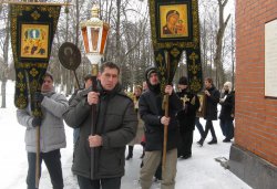 Крестный ход вокруг Пскова 14 марта 2012 года