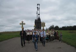 Крестный ход вокруг Пскова 16 августа 2012 года