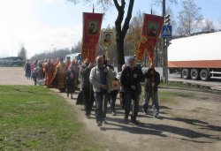 Крестный ход вокруг Пскова 26 апреля 2012 года