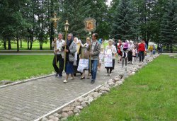 Крестный ход вокруг Пскова 16 июля 2012 года