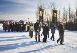 Крестный ход вокруг Пскова 26 января 2012 года. Фоторепортаж Андрея Кокшарова