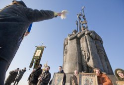 Крестный ход вокруг Пскова 26 января 2012 года. Фоторепортаж Андрея Кокшарова