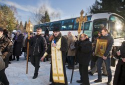 Крестный ход вокруг Пскова 26 января 2012 года. Фоторепортаж Андрея Кокшарова